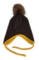 Czapka 86 cm dziecięca z 100% wełna parzona merino pompon