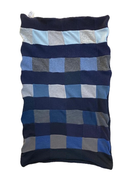 Koc 100% wełna wełniany merino lambs wool 95 x 60 cm patchwork