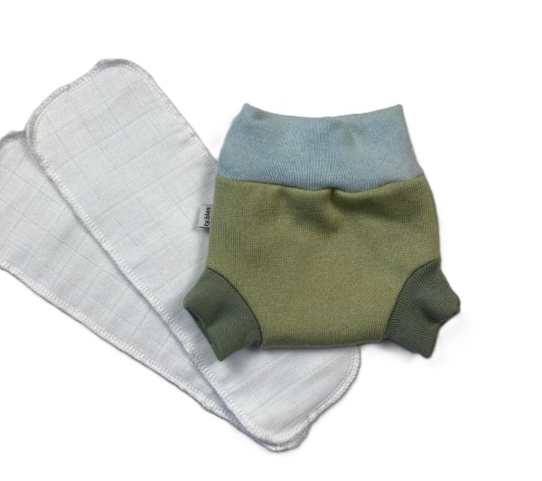 Gatki wełniane wool NB pieluszka wełna otulacz 50/56 100% merino gratis wkład