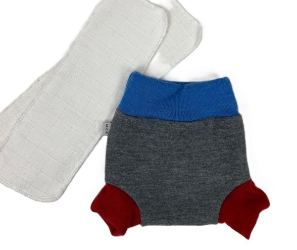 Gatki wełniane merino S 62/68 cm wielorazowe gratis 100% wełna merino