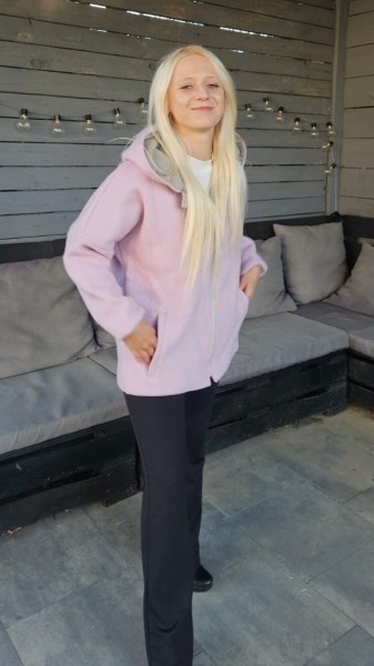 ty.bles Kurtka XS (34) wełna  parzona 100% wool dwuwarstwowa merino eko