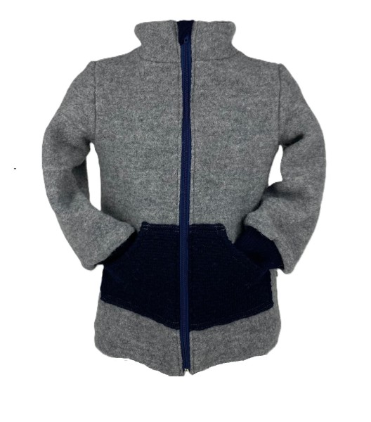 Kurtka 100% wełna parzona 92 cm wool dwuwarstwowa