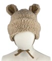 Czapka 86 cm dziecięca z 100%  wełna wool miś