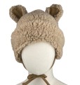 Czapka 86 cm dziecięca z 100%  wełna wool miś