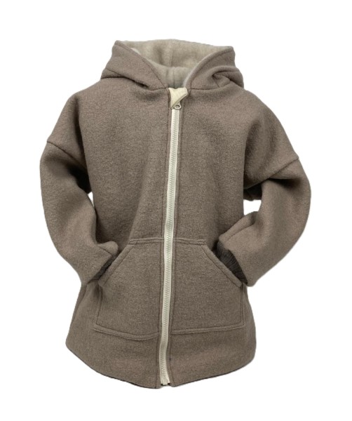 Kurtka wełniana 116 cm 100% wełna  parzona kaptur merino