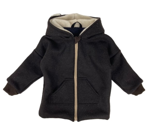 Kurtka z kapturem wełniana 104 wool 100% wełna parzona