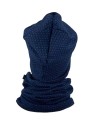 Czapka komin zestaw wełniany 100% wełna merino wool