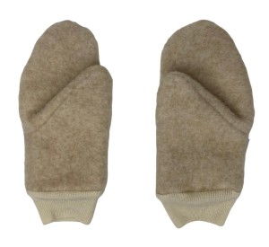 Rękawiczki jednopalczaste damskie wełniane baranek ciepłe 100% wełna wool