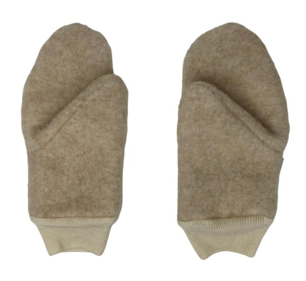 Rękawiczki jednopalczaste damskie wełniane baranek ciepłe 100% wełna wool