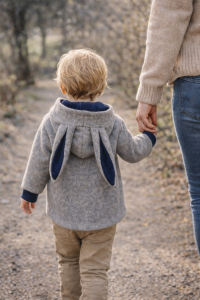 Kurtka 86 cm wełniana 100% wełna premium merino ciepła