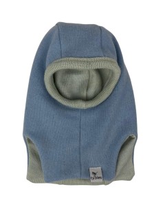 Czapka kominiarka 100% wełna kaszmir merino 0-3 miesięcy