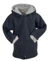 Kurtka wełniana 116 cm 100% wełna  parzona kaptur