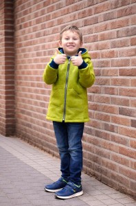 Bluza  wełniana 128 cm wełna merino wool 100% narutalna ciepła kurtka miś