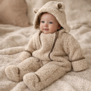 Ty.bles kombinezon wełniany 62/68 100% wełna baranek misiu wool wełniany