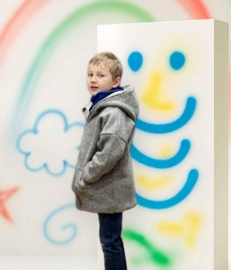 Kurtka wełniana 128 cm wełna parzona kurtka wełna 100% wełna wool