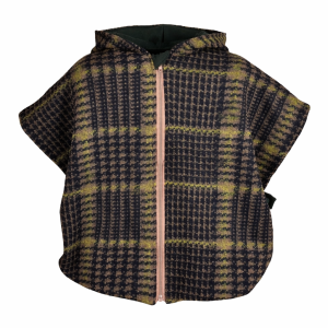 Ponczo z kapturem wełniane 1-3 lata  samochodowe 100% wełna  wool merino