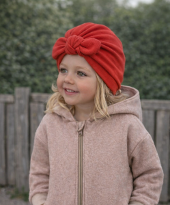 Czapka turban wełniana dwuwarstwowa 100% wełna merino wool