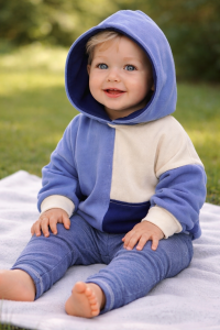 Bluza 86 cm 100% wełna merino zero waste wool wełniana patchwork