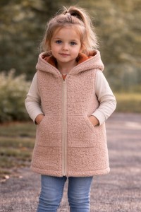 Bezrękawnik kamizelka wełniana 104 cm wełna wool 100% wool merino