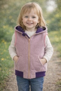 Bezrękawnik kamizelka  wełniana 98cm wełna wool 100%  parzona