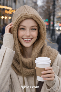 Kaptur czapka balaclava 95 % wełna wool wełniany dzianina ciepła gruba