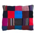 Zero waste poduszka wełna 100% patchwork uprecycling