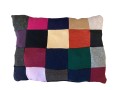 Zero waste poduszka wełna 100% patchwork uprecycling