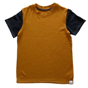 Bluzka koszulka wełniana 122 cm wool 100% wełna merino zero waste