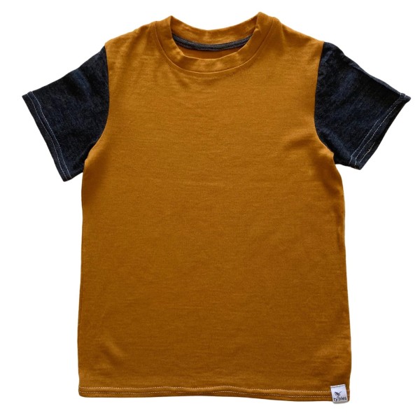 Bluzka koszulka wełniana 122 cm wool 100% wełna merino zero waste