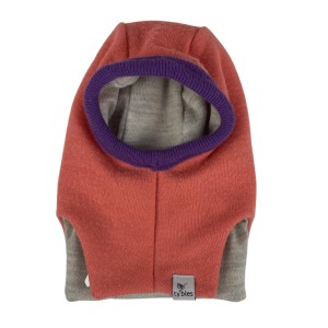 Czapka kominiarka 100% wełna lambs wool merino3 - 6  miesięcy