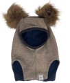 Czapka kominiarka 100% wełna ciepła lambs wool merino wełna  1 -2  lata