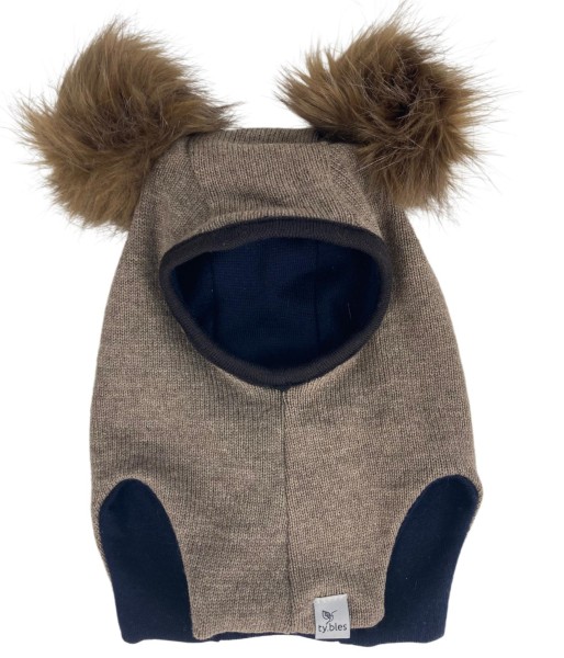 Czapka kominiarka 100% wełna ciepła lambs wool merino wełna  1 -2  lata