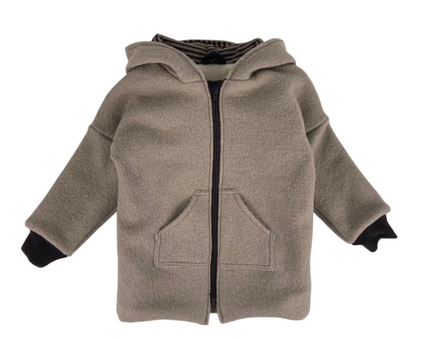 Kurtka z kapturem wełniana 104 wool 100% wełna parzona ciekła premium