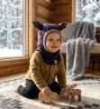Czapka kominiarka 100% wełna ciepła merino  lambs wool wełna  1 -2  lata
