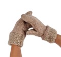 Rękawiczki jednopalczaste damskie wełniane  ciepłe 100% wełna wool