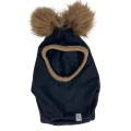 Czapka kominiarka 100% wełna wool 5-8  lat wool unikat recycling