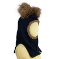 Czapka kominiarka 100% wełna wool 5-8  lat wool unikat recycling